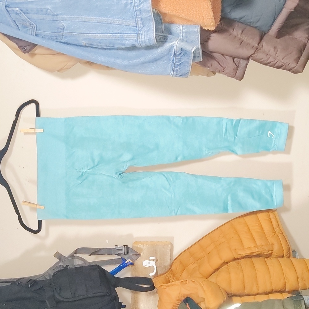 Gymshark Teal Camo Leggings